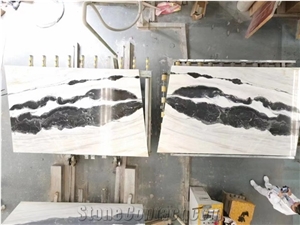 India Sonal White Marble Standard Slabs For Living Room Use