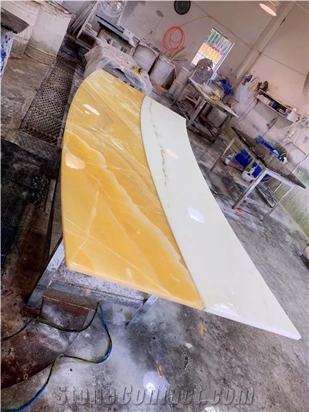 Iran Orange Onyx Polished Large Slabs Tiles For Hallway Use