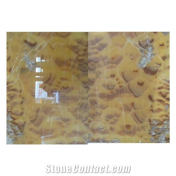 Iran Orange Onyx Polished Large Slabs Tiles For Hallway Use