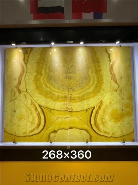Iran Orange Onyx Polished Large Slabs Tiles For Hallway Use