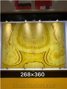 Iran Orange Onyx Polished Large Slabs Tiles For Hallway Use