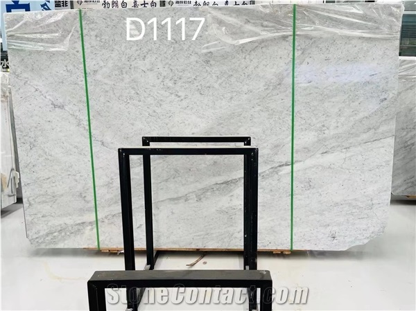 Italy Bianco Carrara D Large Size Slabs Polished For Outdoor