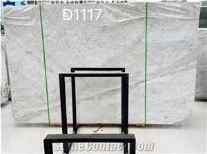 Italy Bianco Carrara D Large Size Slabs Polished For Outdoor