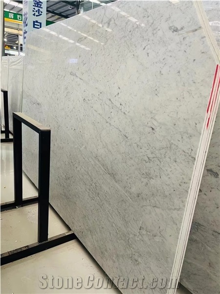 Italy Bianco Carrara D Large Size Slabs Polished For Outdoor
