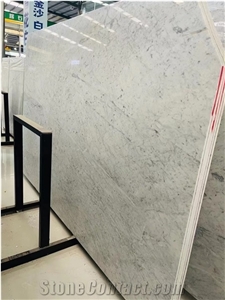 Italy Bianco Carrara D Large Size Slabs Polished For Outdoor
