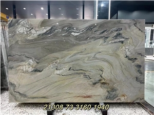 Macaubas Fantasy Quartzite Grey Branco Blue Fantasy Slab