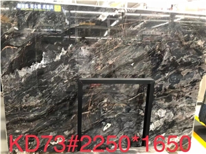 Mojinsha Mystic River Marble Mystiq Black Slab For Wall