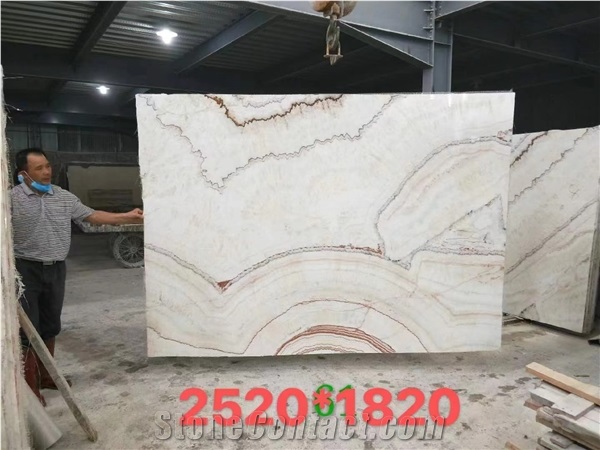 Pakistan Rainbow White Onyx Polished For Living Room Use