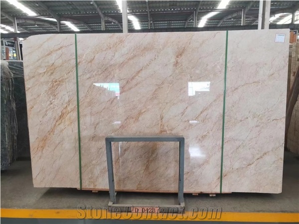 Turkey Menes Gold Marble Beige Big Size Polished Slabs Tile