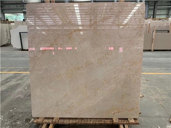 Turkey Menes Gold Marble Beige Big Size Polished Slabs Tile