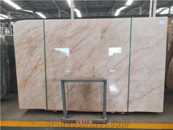 Turkey Menes Gold Marble Beige Big Size Polished Slabs Tile