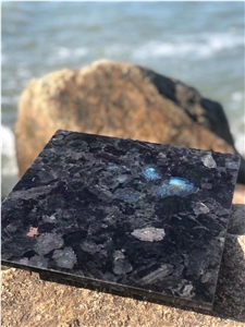 Ukraine Volga Blue Granite Small Size Tiles Polished 2.0Cm