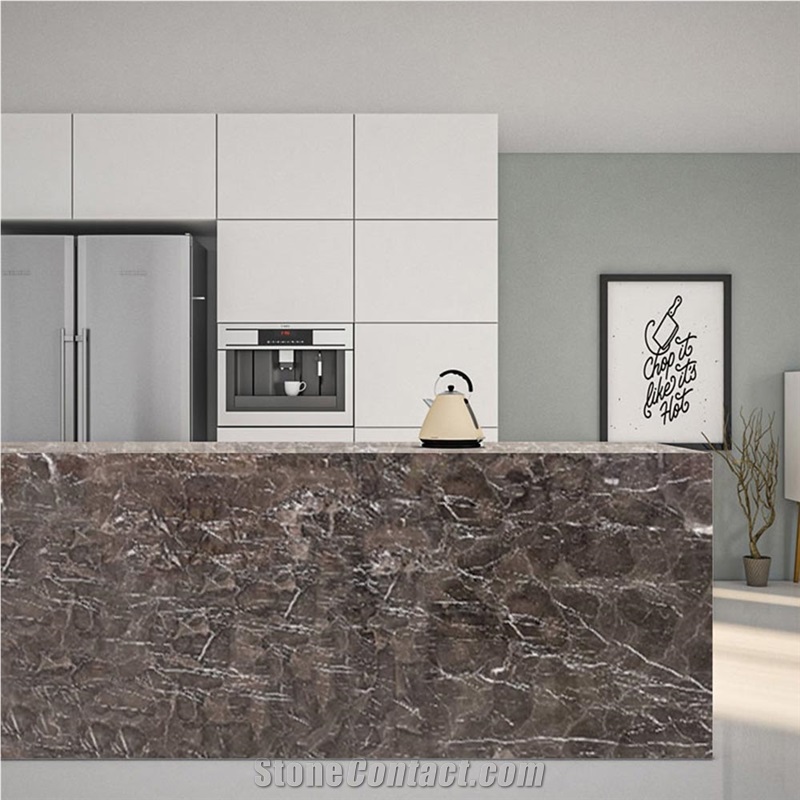 China Emperador Dark Marble, China Marron Emperador For Stairs