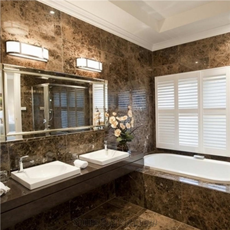 China Emperador Dark Marble, China Marron Emperador For Stairs