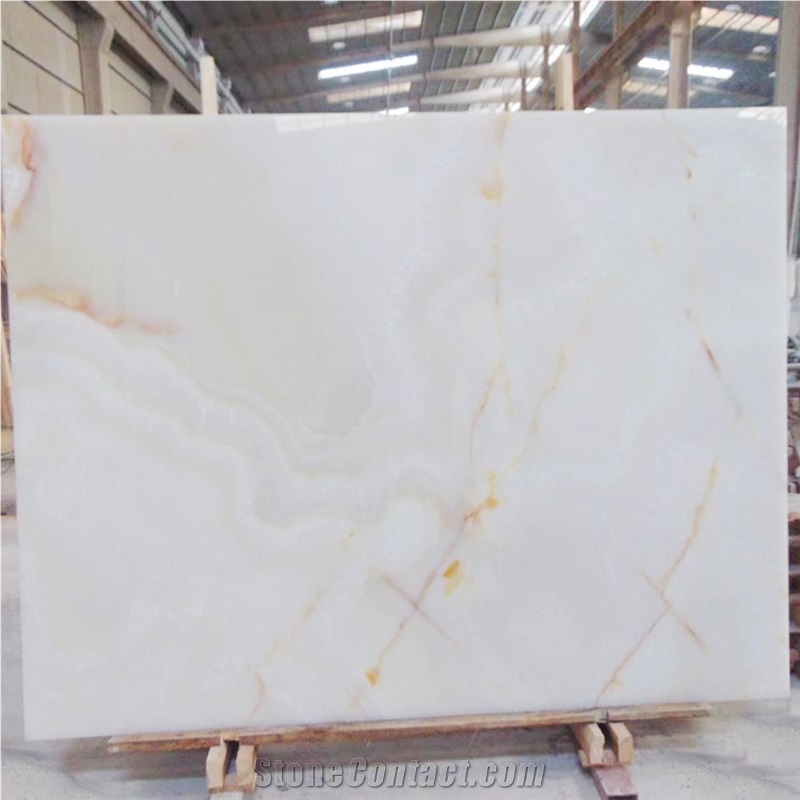 China White Cloud Marble Reception Counters