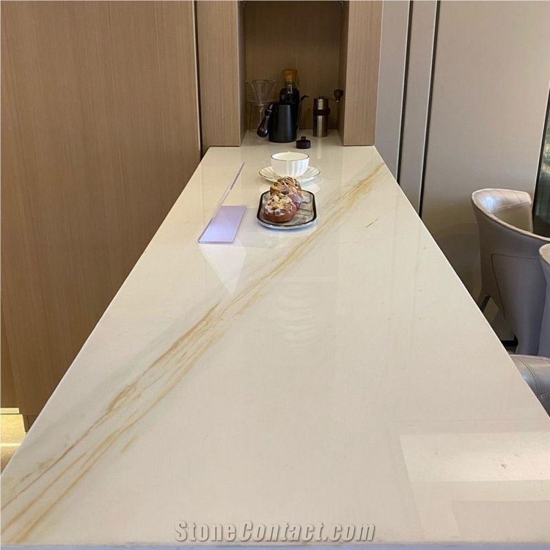 China White Cloud Marble Reception Counters
