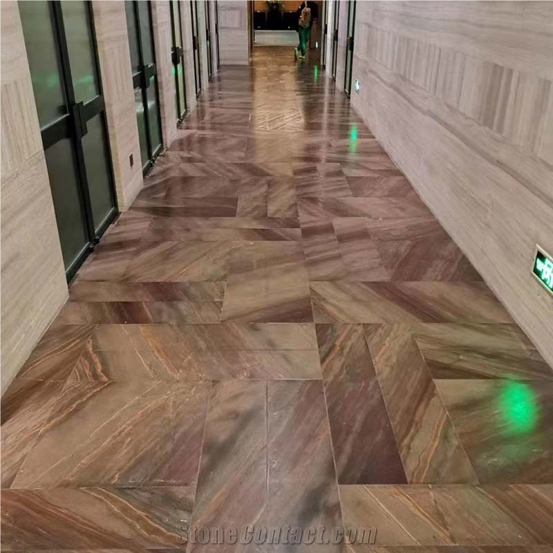 GOLDTOP Elegant Brown Quartzite Slabs Bookmatched