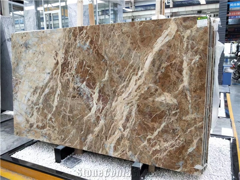 GOLDTOP High Grade Blue Jeans Marble Slab For Vanity Tops