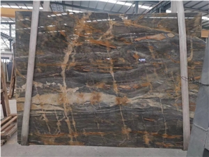 GOLDTOP ODM/OEM Nuvolato Etrusco Marble Slab