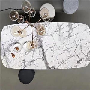 GOLDTOP ODM/OEM Winter River Snow Marble Table Tops