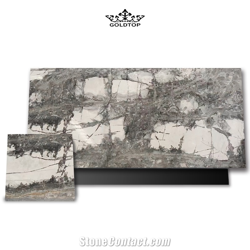 GOLDTOP ODM/OEM Winter River Snow Marble Table Tops