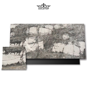 GOLDTOP ODM/OEM Winter River Snow Marble Table Tops
