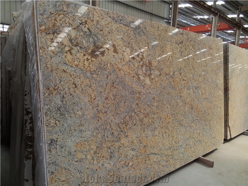 GOLDTOP OEM/ODM Giallo Golden Flower Granite Vanity Tops