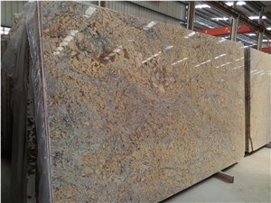 GOLDTOP OEM/ODM Giallo Golden Flower Granite Vanity Tops