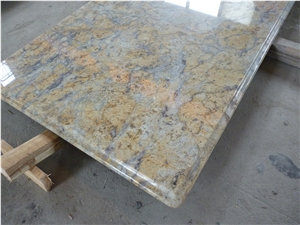 GOLDTOP OEM/ODM Giallo Golden Flower Granite Vanity Tops