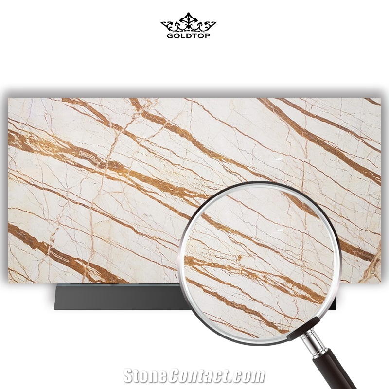 GOLDTOP OEM/ODM Marmer Rosa Light Marble Polished Tiles
