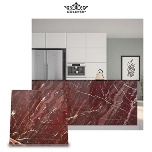 GOLDTOP OEM/ODM Rosso Collemandina Marble Polished Tiles