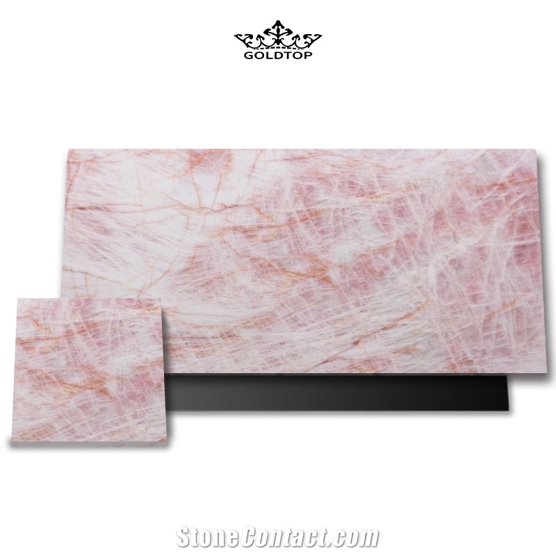 GOLDTOP Polished Pink Quartzite Slabs