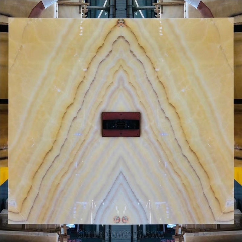 High Quality Advance Sense Peach Onyx Slabs For Wall