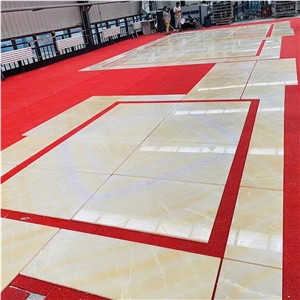 High Quality Advance Sense Peach Onyx Slabs For Wall