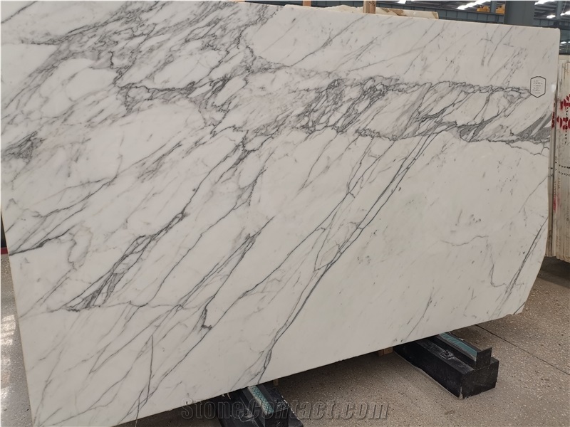 Hot Sale Marmar Calacatta White Marble Bathroom Design