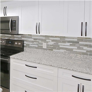 HOT Style Pearl White Granite Natural Kitchen Island