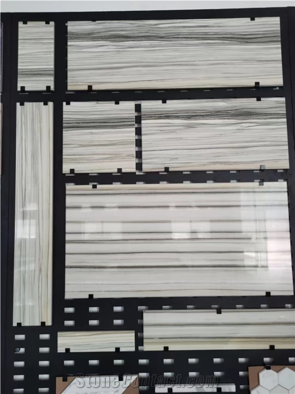Modern Style With Veins Striped Calacatta Marble Slabs