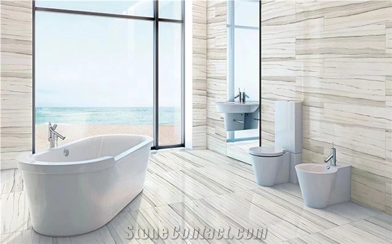 Modern Style With Veins Striped Calacatta Marble Slabs