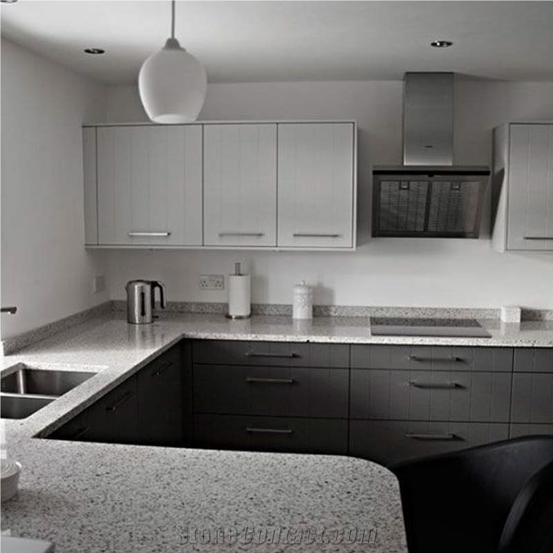 Polished China Bethel White Granite Slabs