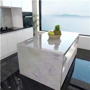 Sky Blue Lumen Blue Marble Slab For Tv Background