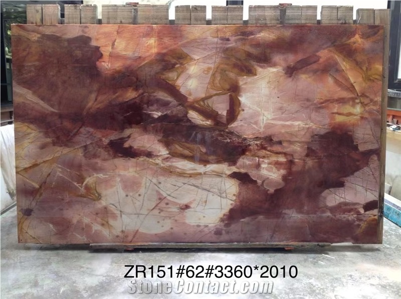 Red Cosmopolitan Quartzite Slab