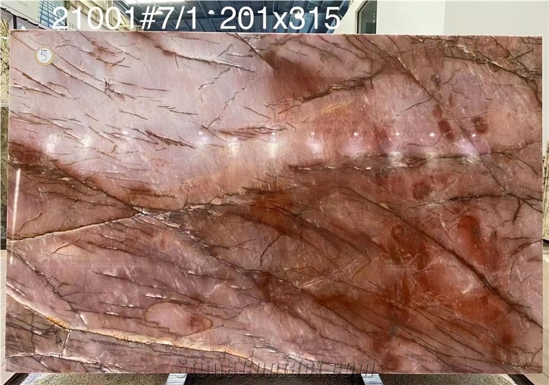 Red Cosmopolitan Quartzite Slab