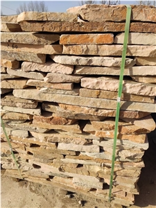 Yellow Quartzite Crazy Paving Stone Handcut