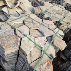 Yellow Quartzite Flagstone Pavers
