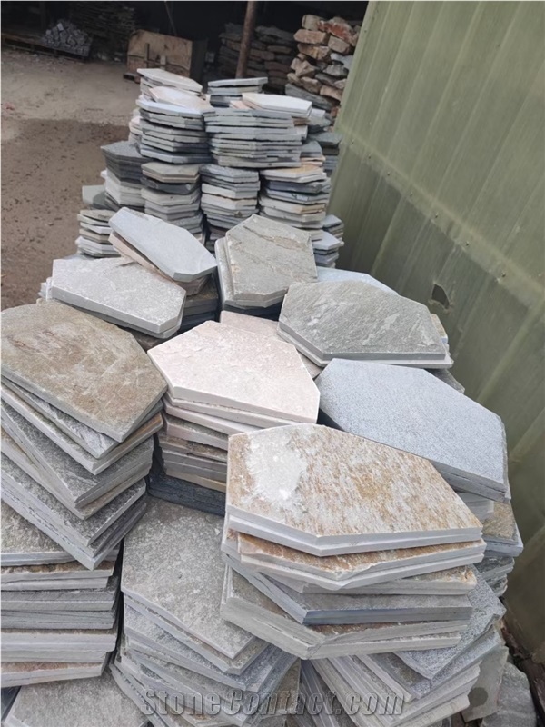 Yellow Quartzite Flagstone Pavers