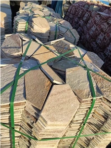 Yellow Quartzite Flagstone Pavers