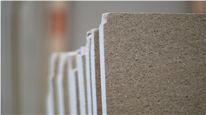 Turkey Moka Gold Golden Mocha Limestone Slabs Acid Washing