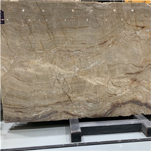 Brazil Natural Golden Stone Tlies Taj Mahal Quartzite Slabs