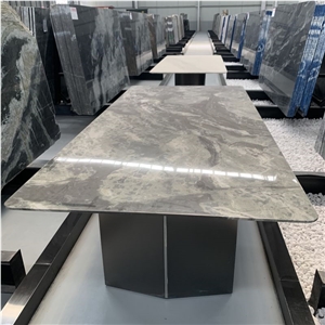 Customized Galaxy Starlight Marble Table Top For Dining Room