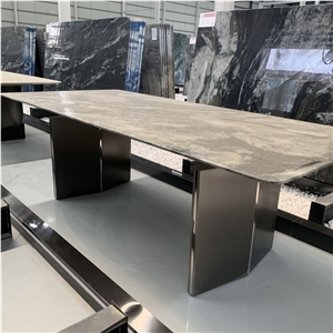 Customized Galaxy Starlight Marble Table Top For Dining Room